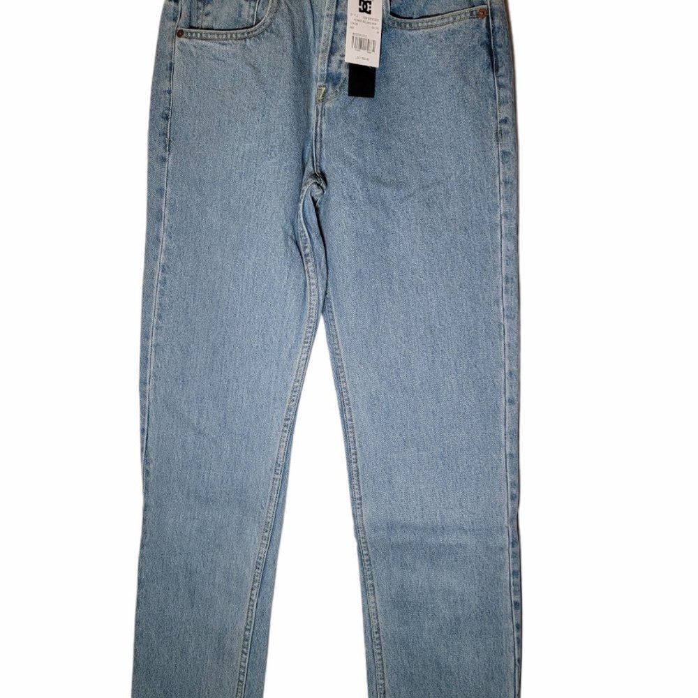 DC Shoes Mens Blue Relaxed Straight Jeans Size 28